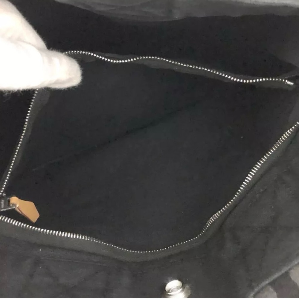 Hermes Black Canvas Tote PM Mini Size - Picture 10 of 12